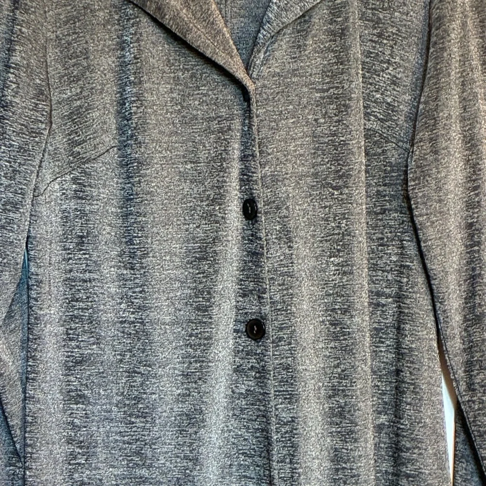 Rabbit Rabbit Rabbit Charcoal Gray Design Long Cardigan - Picture 2 of 9